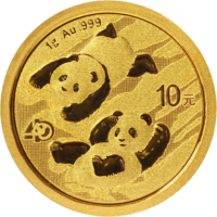 2022年1克熊貓金幣