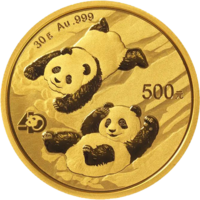 2022年30g熊貓金幣